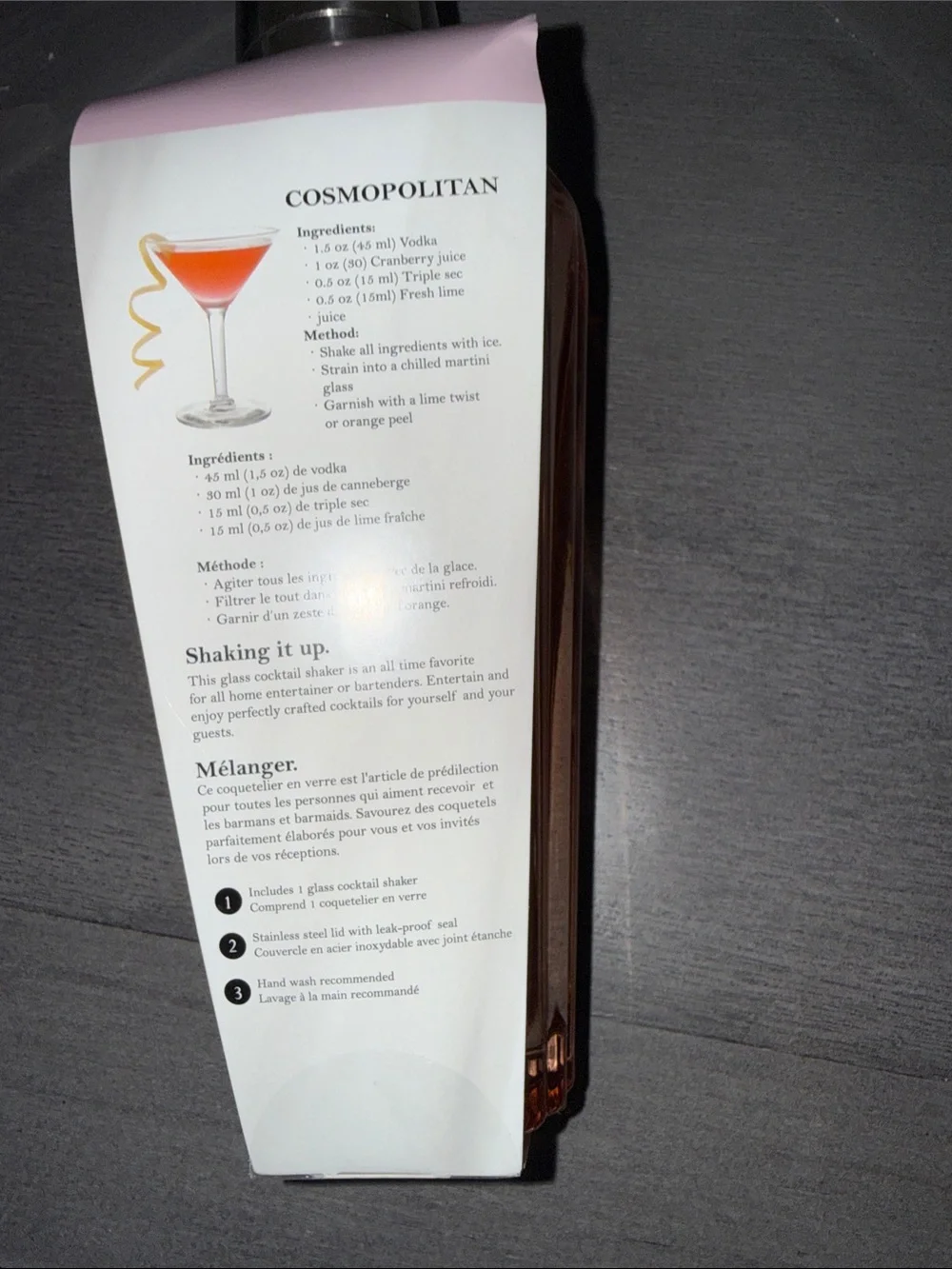 Pink Cocktail Shaker
